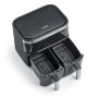 Severin FR 2453 friggitrice Doppia 3,25 L Indipendente 2850 W Friggitrice ad aria calda Nero, Argento