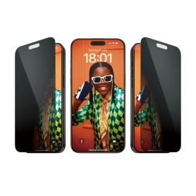 PanzerGlass Privacy Pellicola in Vetro Temperato iPhone 15 Pro Max | Ultra-Wide Fit con applicatore incluso (P2812)