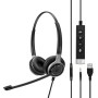 EPOS IMPACT SC 665 USB Auricolare Cablato A Padiglione Musica e Chiamate USB tipo A Nero, Argento (1000645)