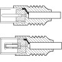 Goobay Coaxial cable, 2.5m cavo coassiale 2,5 m Bianco (11511)