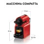 Krups Inissia XN1005 Ruby Red Macchina per caffè a cialde 0,7 L (XN1005) (XN 1005)