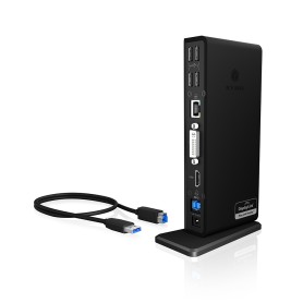 ICY BOX IB-DK2241AC Cablato USB 3.2 Gen 1 (3.1 Gen 1) Type-A Nero (20850)