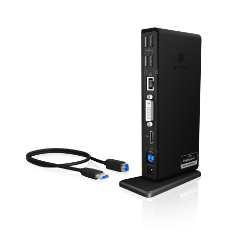 ICY BOX IB-DK2241AC Cablato USB 3.2 Gen 1 (3.1 Gen 1) Type-A Nero (20850)