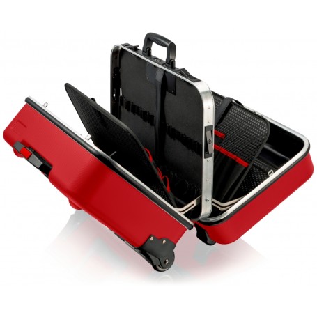 Knipex 98 99 15 LE Cassetta degli attrezzi Valigetta rigida per attrezzi Alluminio, Plastica Rosso