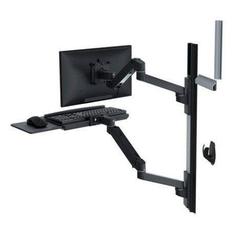 Ergotron LX Series 45-696-292 Supporti a parete per TV 86,4 cm (34") Nero