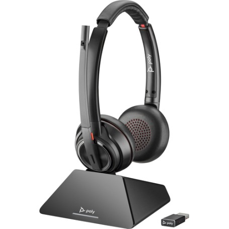 POLY Cuffie Savi 8220 UC DECT 1880-1900 MHz USB-A certificate per Microsoft Teams (8D3F5AA)