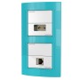 Kindermann 7456 000 543 presa energia RJ-45 + HDMI Bianco (7456000543)