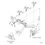ROLINE LCD Monitor Stand Pneumatic, Desk Clamp, Pivot 2 Joints (17.03.1147)
