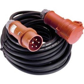 AS Schwabe 61017 Strom Verlängerungskabel 16 A Schwarz 50 m (61017)