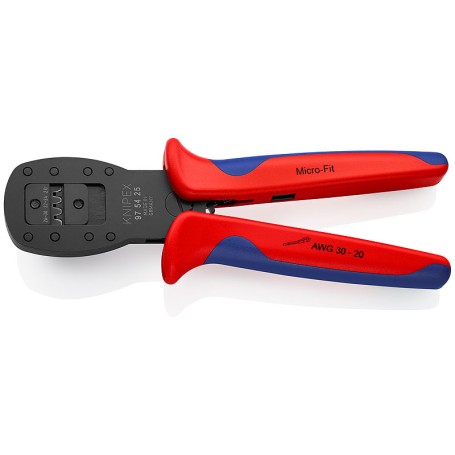 Knipex 97 54 25 pinza crimpatrice Nero, Blu, Rosso