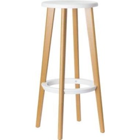 Barhocker Woody 2er weiß (THWOOD.23.13)