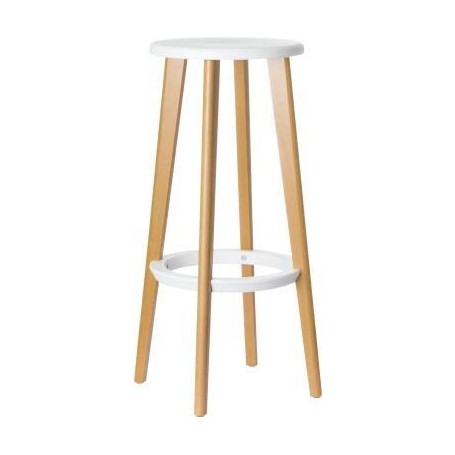 Barhocker Woody 2er weiß (THWOOD.23.13)