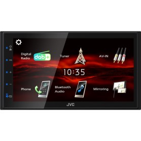 JVC KW-M180DBT Ricevitore multimediale per auto Nero 180 W Bluetooth (KWM080DBT)
