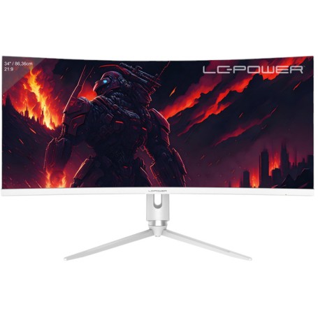 LC-Power LC-M34-Q-C-PRO Monitor PC 86,4 cm (34") 3440 x 1440 Pixel UltraWide Quad HD Grigio
