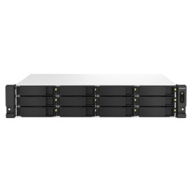 QNAP TS-1264U-RP NAS Armadio (2U) Intel® Celeron® 8 GB DDR4 0 TB QNAP QTS Alluminio, Nero (TS-1264U-RP-8G)