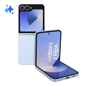 Samsung Galaxy Z Flip6 Smartphone AI, 256GB, RAM 12GB, Display 3,4" SAMOLED/6,7" Dynamic AMOLED 2X, Blue (SM-F741BLBGEUE)