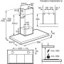 AEG DBE5961HG EEK: Cappa a parete, 90 cm di larghezza, touch control, funzione Hob²Hood, SilenceTech