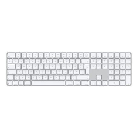Magic Keyboard mit Touch ID und Ziffernblock (silber/wei, DE-Layout, fr Mac Modelle mit Apple Chip) (MXK73D/A)
