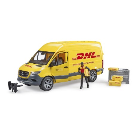 MB Sprinter DHL mit Fahrer (gelb) (02671)