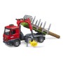 Mercedes Benz Arocs Holztransport-LKW  (mit Ladekran, Greifer und 3 Baumstmmen) (03669)