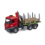Mercedes Benz Arocs Holztransport-LKW  (mit Ladekran, Greifer und 3 Baumstmmen) (03669)