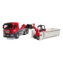 MAN TGS LKW mit Abrollcontainer und Schffer Hoflader (03767)