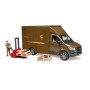 MB Sprinter UPS mit Fahrer und Zubehr (braun) (02678)