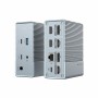 HYPER HDG212B replicatore di porte e docking station per laptop USB 3.2 Gen 2 (3.1 Gen 2) Type-C Argento (HDG212B-GL)