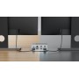 HYPER HDG212B replicatore di porte e docking station per laptop USB 3.2 Gen 2 (3.1 Gen 2) Type-C Argento (HDG212B-GL)