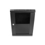 DeLOCK Armadio di rete da 10″ con anta in vetro 8U nero (43418)