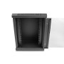 DeLOCK Armadio di rete da 10″ con anta in vetro 8U nero (43418)