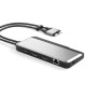 ALOGIC U2CSH-SGR replicatore di porte e docking station per laptop Cablato USB 3.2 Gen 1 (3.1 Gen 1) Type-C Nero, Argento