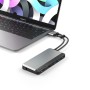 ALOGIC U2CSH-SGR replicatore di porte e docking station per laptop Cablato USB 3.2 Gen 1 (3.1 Gen 1) Type-C Nero, Argento