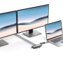ALOGIC U2CSH-SGR replicatore di porte e docking station per laptop Cablato USB 3.2 Gen 1 (3.1 Gen 1) Type-C Nero, Argento
