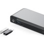 ALOGIC DUPRMX2-WW replicatore di porte e docking station per laptop Cablato USB 3.2 Gen 1 (3.1 Gen 1) Type-C Grigio, Nero