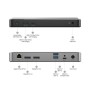 ALOGIC DUPRMX2-WW replicatore di porte e docking station per laptop Cablato USB 3.2 Gen 1 (3.1 Gen 1) Type-C Grigio, Nero