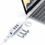Satechi ST-TC2N1USB31AS hub di interfaccia USB 3.2 Gen 1 (3.1 Gen 1) Type-C 5000 Mbit/s Argento (ST-TC2N1USB31AS)