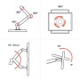 Ergotron LX Series 45-610-224 Supporti a parete per TV 61 cm (24") Scrivania Nero
