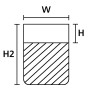 Hellermann Tyton TAG138LA4-1105-WHCL-1105-CL/WH Bianco Poliestere 500 pz (594-13876)