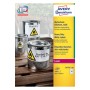 Avery L4773-100 etichetta autoadesiva Rettangolo con angoli arrotondati Permanente Bianco 2400 pz
