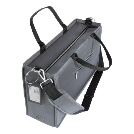 Sigel Desk Sharing Bag Polietilene tereftalato riciclato (rPET) Grigio scuro Unisex Borsa a tracolla (BA413)