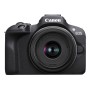 Canon EOS R100 + RF-S 18-45mm F4.5-6.3 IS STM Kit MILC 24,1 MP CMOS 6000 x 4000 Pixel Nero (6052C013)