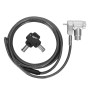 Targus ASP95MKGLX-25 cavo di sicurezza Argento 2 m