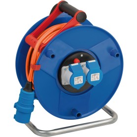 Brennenstuhl 1182760100 prolunghe e multiple 25 m 2 presa(e) AC Esterno Blu, Arancione