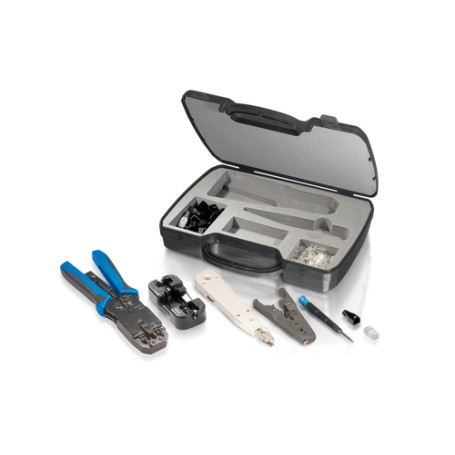 Equip 129504 pinza crimpatrice Set di utensili/attrezzi Nero, Blu, Grigio, Bianco
