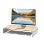 j5create JCT425-N Supporto per monitor in legno con docking station