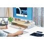 j5create JCT425-N Supporto per monitor in legno con docking station