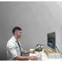 j5create JCT425-N Supporto per monitor in legno con docking station