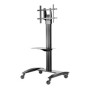 Peerless ACC-MS accessorio per carrello multimediale Nero Metallo Mensola regolabile