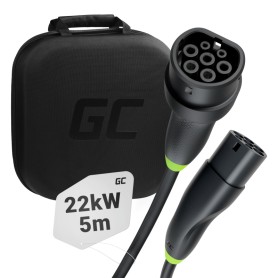 Green Cell EVKABGC01 cavo di ricarica per veicoli elettrici Nero Type 2 3 5 m